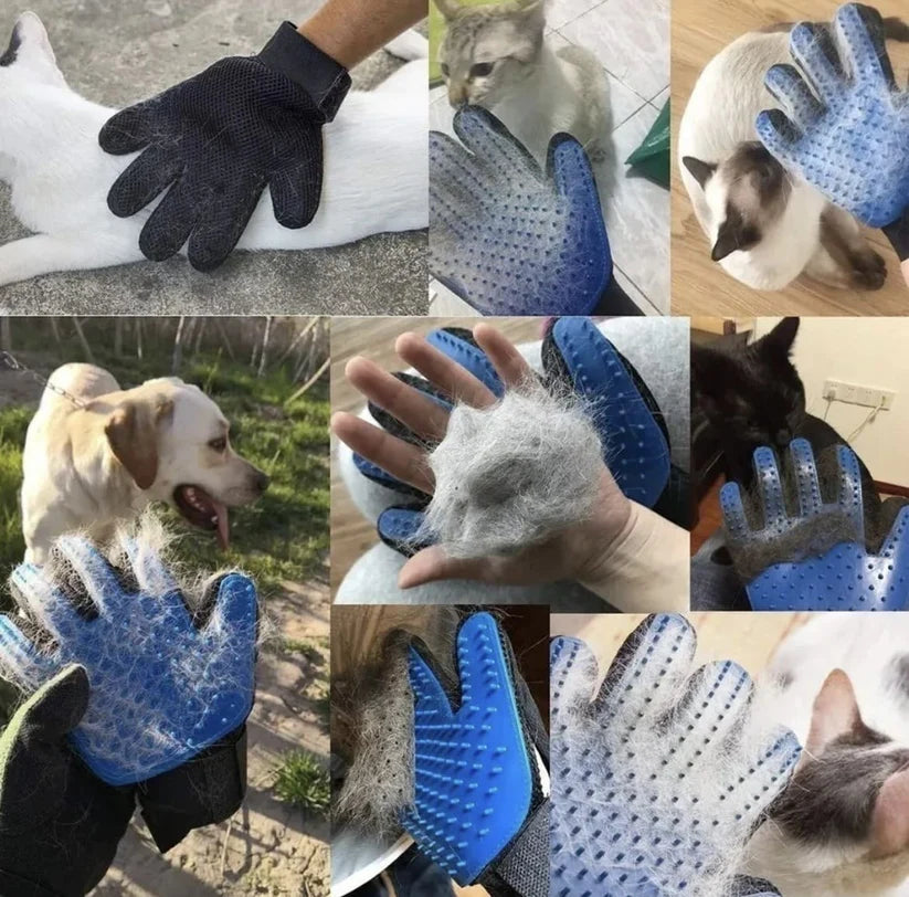 🐶😺 "¡Dile Adiós al Pelo Suelto! Guantes Mágicos para una mascota  Limpia y Brillante"