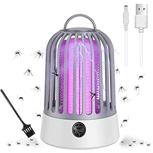 ¡Atrapa Mosquitos y Disfruta de tu tranquilidad! Lámpara UV Repelente de Insectos Eficaz y Estilizada